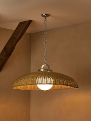 Natural N. Premium Alba Hand Woven Rattan Pendant Ceiling Light - Image 1 of 4