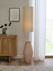 Terracotta Orange Claydon Floor Lamp - Image 1 of 5