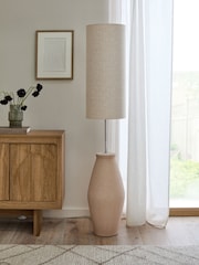 Terracotta Orange Claydon Floor Lamp - Image 2 of 5
