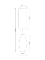 Terracotta Orange Claydon Floor Lamp - Image 4 of 5