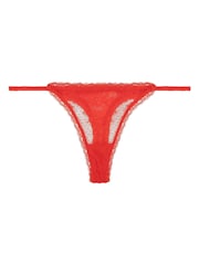 Love Stories Red Thong With Roomie Lace - Image 2 of 3