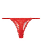 Love Stories Red Thong With Roomie Lace - Image 3 of 3