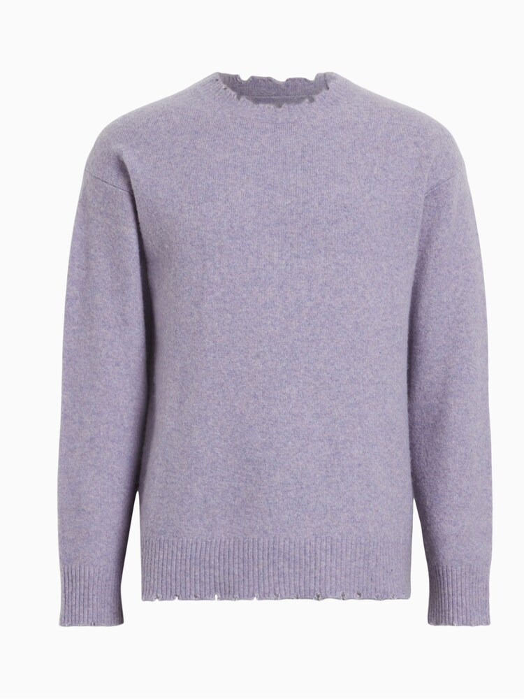 AllSaints Purple Luka Crew Sweat Top - Image 7 of 7