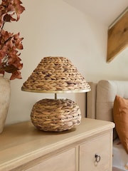 Natural Zephie Woven Seagrass Table Lamp - Image 2 of 6