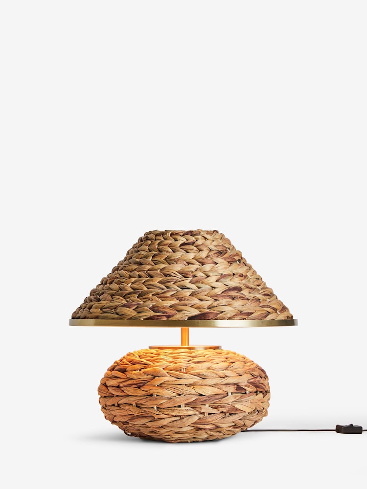 Natural Zephie Woven Seagrass Table Lamp - Image 6 of 6