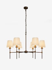 Bronze Carolina Chandelier 6 Light Ceiling Light Fitting - Image 6 of 6