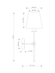 Brass Carolina Wall Light - Image 4 of 5