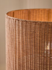 Ivory N. Premium Montserrat Woven Rattan Floor Lamp - Image 5 of 6