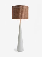 Ivory N. Premium Montserrat Woven Rattan Floor Lamp - Image 6 of 6