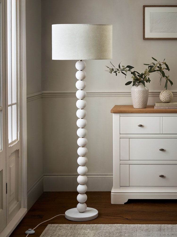 White Palmer Floor Lamp - Image 2 of 5