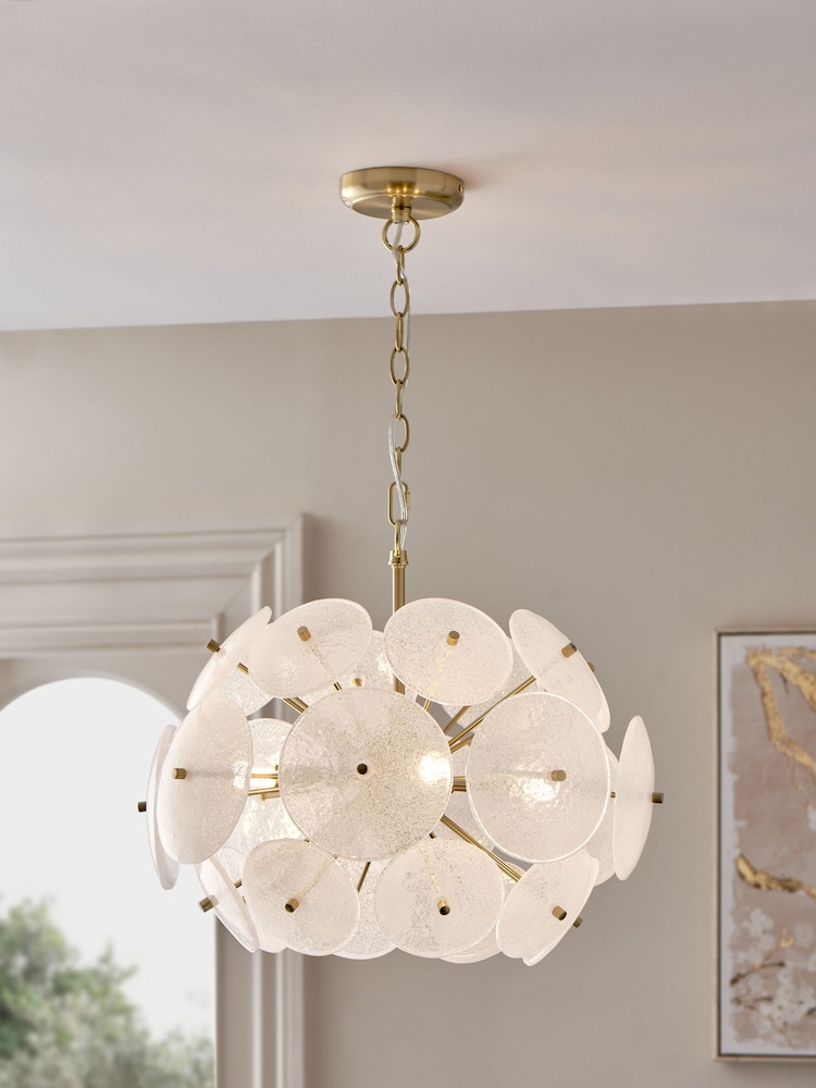 Brass Aurora 4 Light Chandelier Light Fitting - Image 1 of 5