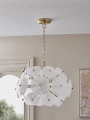Brass Aurora 4 Light Chandelier Light Fitting - Image 2 of 5