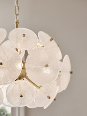 Brass Aurora 4 Light Chandelier Light Fitting - Image 3 of 5