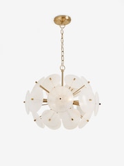 Brass Aurora 4 Light Chandelier Light Fitting - Image 5 of 5