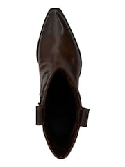 Dune London Brown Ponty True Western Boots - Image 7 of 7