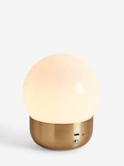 Brass Pod Rechargeable Touch Wireless Table Lamp - Image 5 of 6