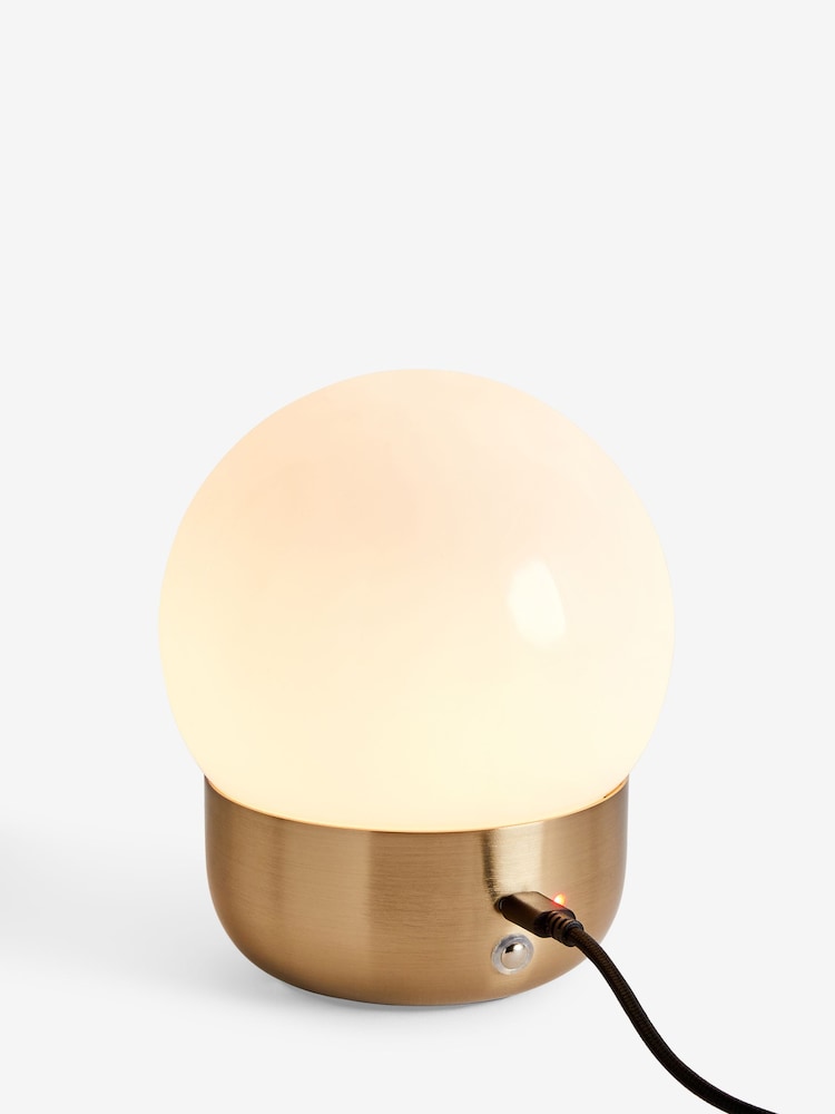 Brass Pod Rechargeable Touch Wireless Table Lamp - Image 6 of 6