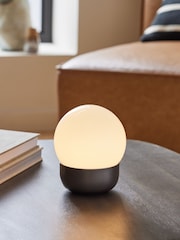 Pewter Grey Pod Rechargeable Touch Wireless Table Lamp - Image 1 of 5