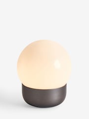 Pewter Grey Pod Rechargeable Touch Wireless Table Lamp - Image 4 of 5