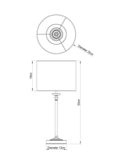 Black Burford Table Lamp - Image 4 of 5