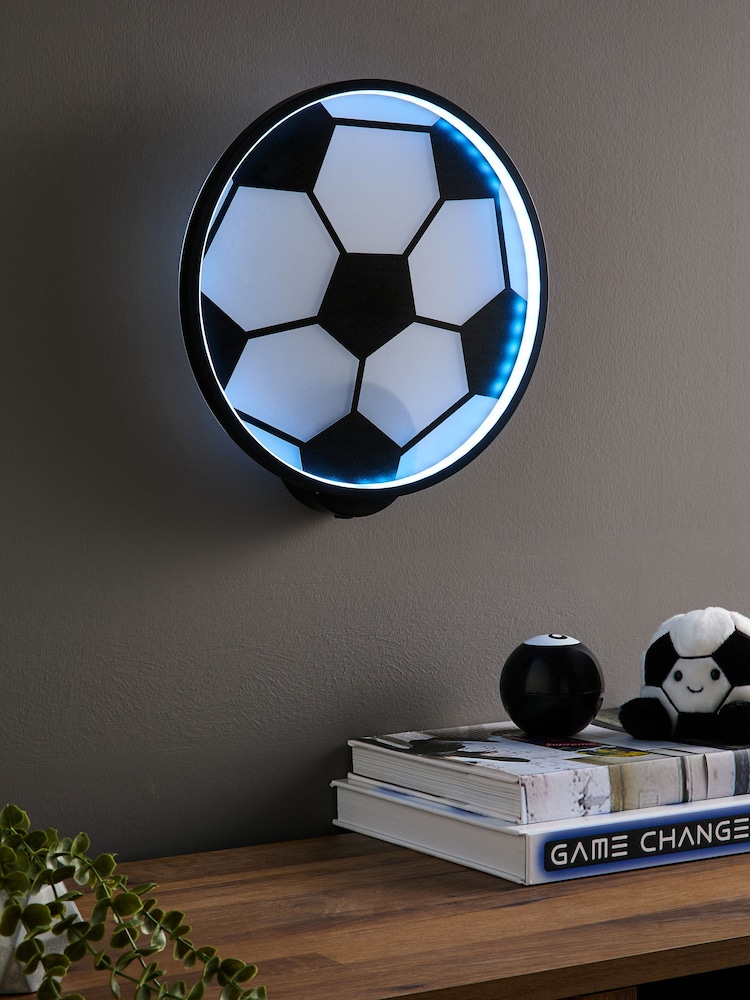 Black Football Rechargeable Wireless Wall Light - Image 1 of 8