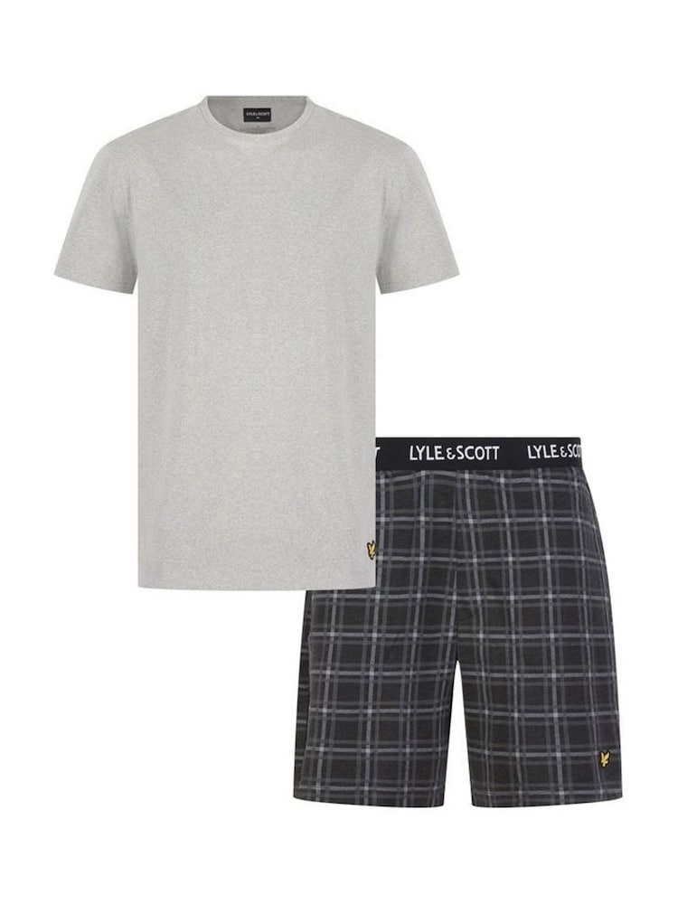 Lyle & Scott Grey Rizzo Sleepwear Set - Image 1 of 6 Lyle & Scott Grey Rizzo Sleepwear Set - Image 1 of 6