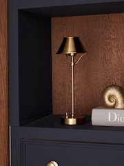 Brass Hector Rechargeable Small Wireless Table Lamp - Image 2 of 6