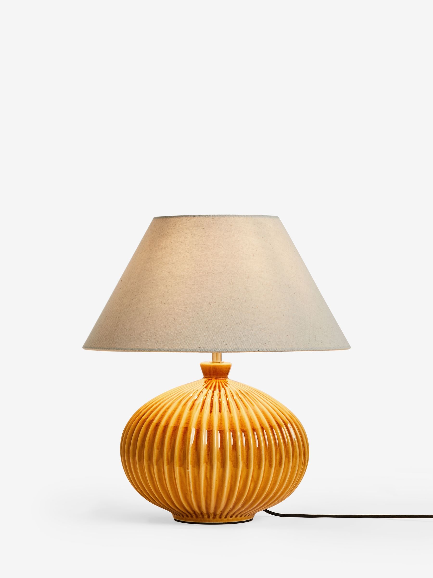 Buy Ochre Yellow Witney Large Table Lamp from the Next UK online shop