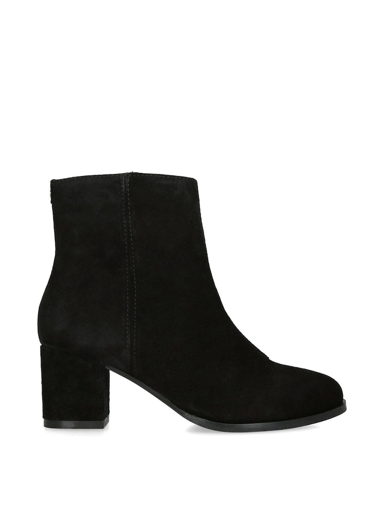 Kurt Geiger London Smooth Black Ankle Boots - Image 1 of 1