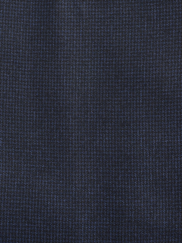 Navy Blue Slim Fit Textured Shawl Lapel Suit Jacket - Image 10 of 10 Navy Blue Slim Fit Textured Shawl Lapel Suit Jacket - Image 10 of 10