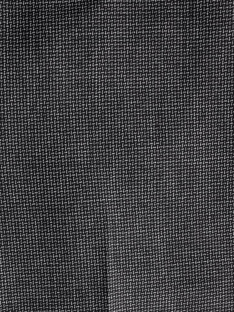 Grey Trimmed Texture Suit Trousers - Image 9 of 9