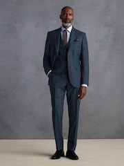 Blau - Signature Zignone Flannel Suit Waistcoat - Image 2 of 8
