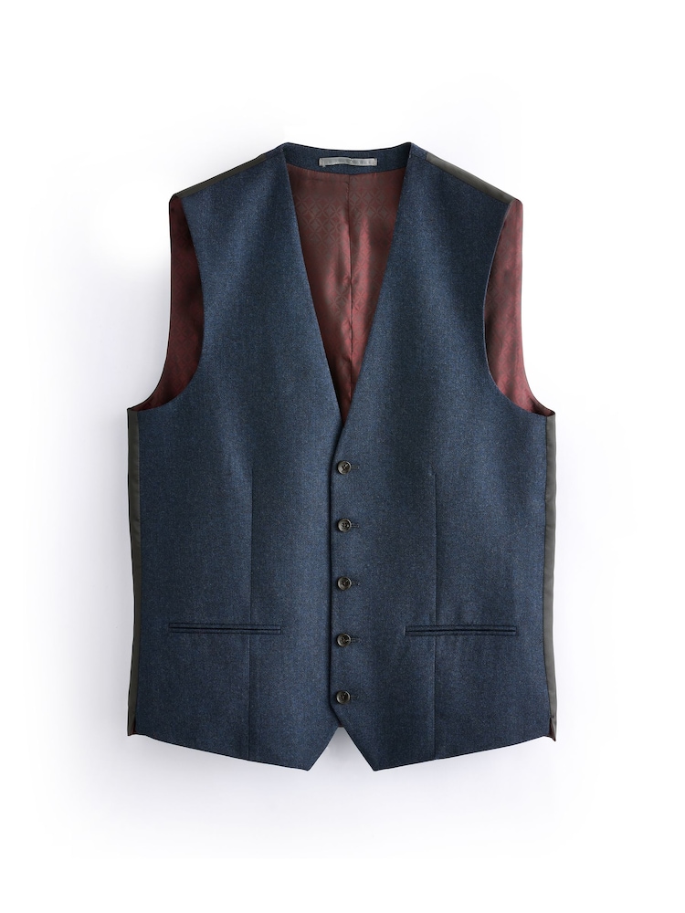Blau - Signature Zignone Flannel Suit Waistcoat - Image 5 of 8