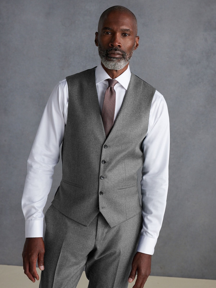 Grau - Signature Zignone Flanell-Anzugweste - Image 1 of 9