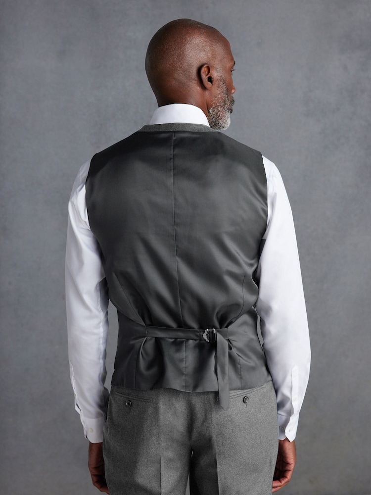 Grau - Signature Zignone Flanell-Anzugweste - Image 3 of 9