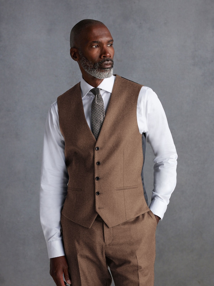 Neutral - Signature Zignone Flannel Suit Waistcoat - Bild 1 von 8