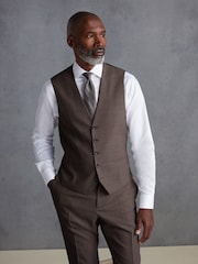 Brun - Signature Gilet de costume Tollegno - Image 1 de 8