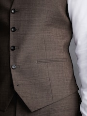 Brun - Signature Gilet de costume Tollegno - Image 4 de 8