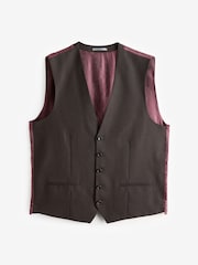 Brun - Signature Gilet de costume Tollegno - Image 5 de 8