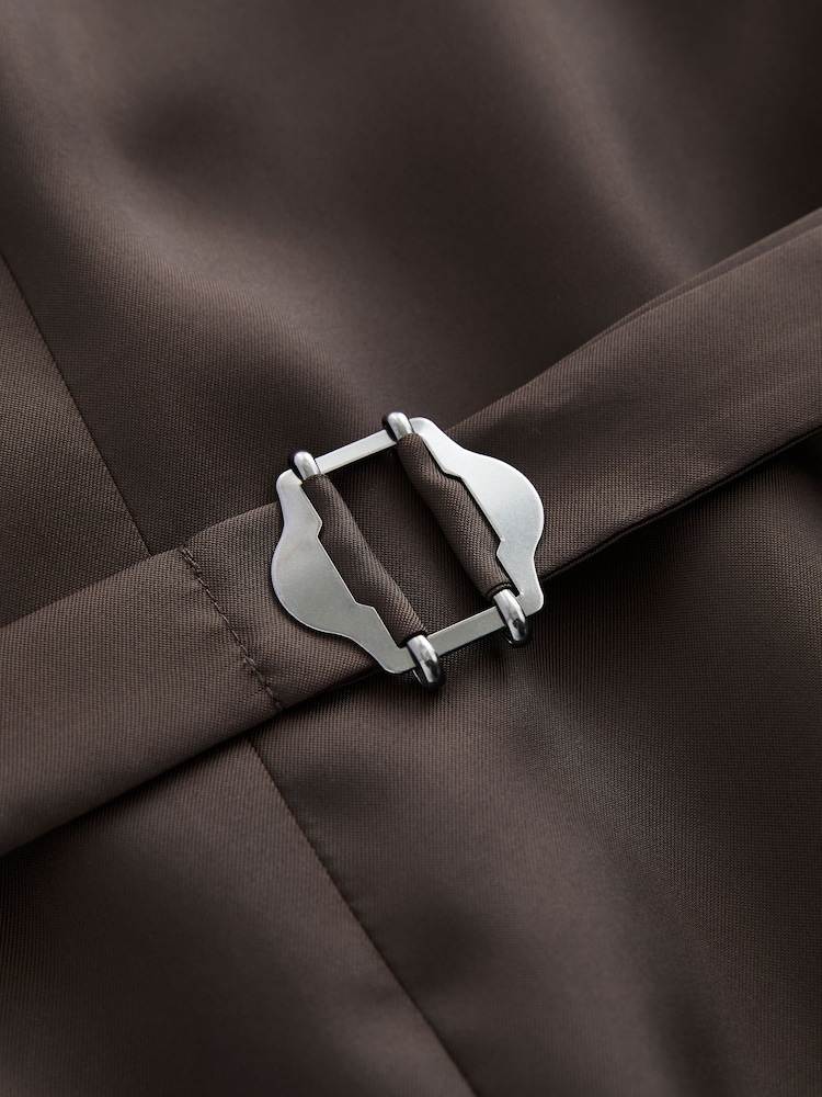 Grau - Signature Marzotto Anzugweste mit Karomuster - Image 9 of 9