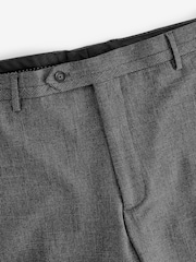 Grey Tailored Fit Textured Suit Trousers - Image 7 of 9