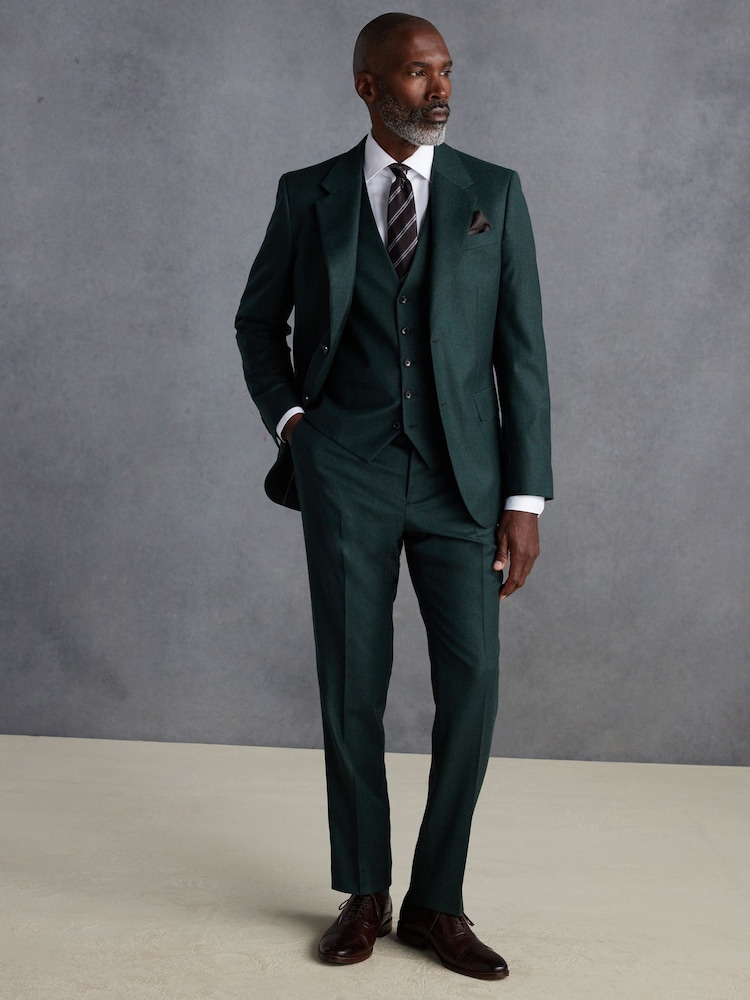 Grün - Signature Zignone Flannel Suit Waistcoat - Image 2 of 9