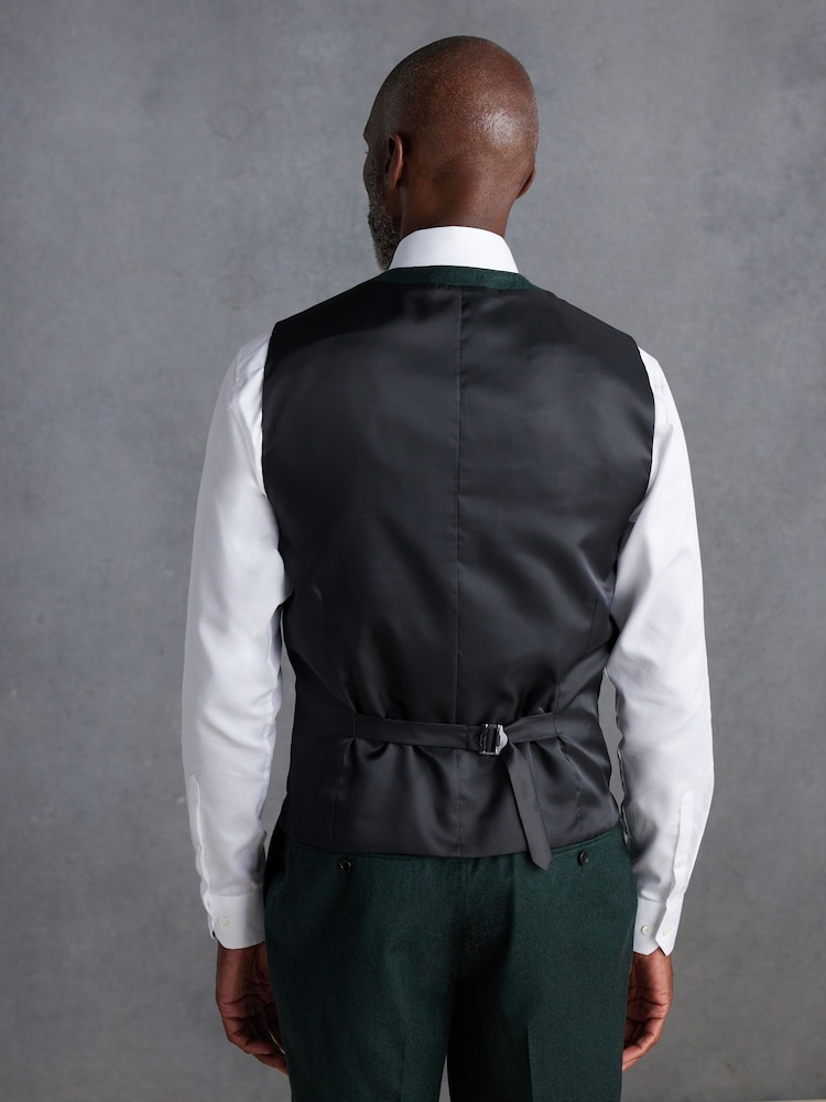 Grün - Signature Zignone Flannel Suit Waistcoat - Image 3 of 9
