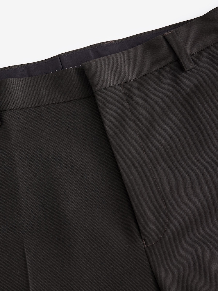 Brown Slim Fit EDIT Flared Western Style Suit Trousers - Image 10 of 10