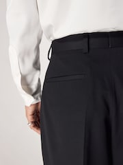 Black EDIT Trimmed Tuxedo Suit Jacket - Image 3 of 8