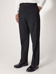 Black EDIT Trimmed Tuxedo Suit Trousers - Image 1 of 5