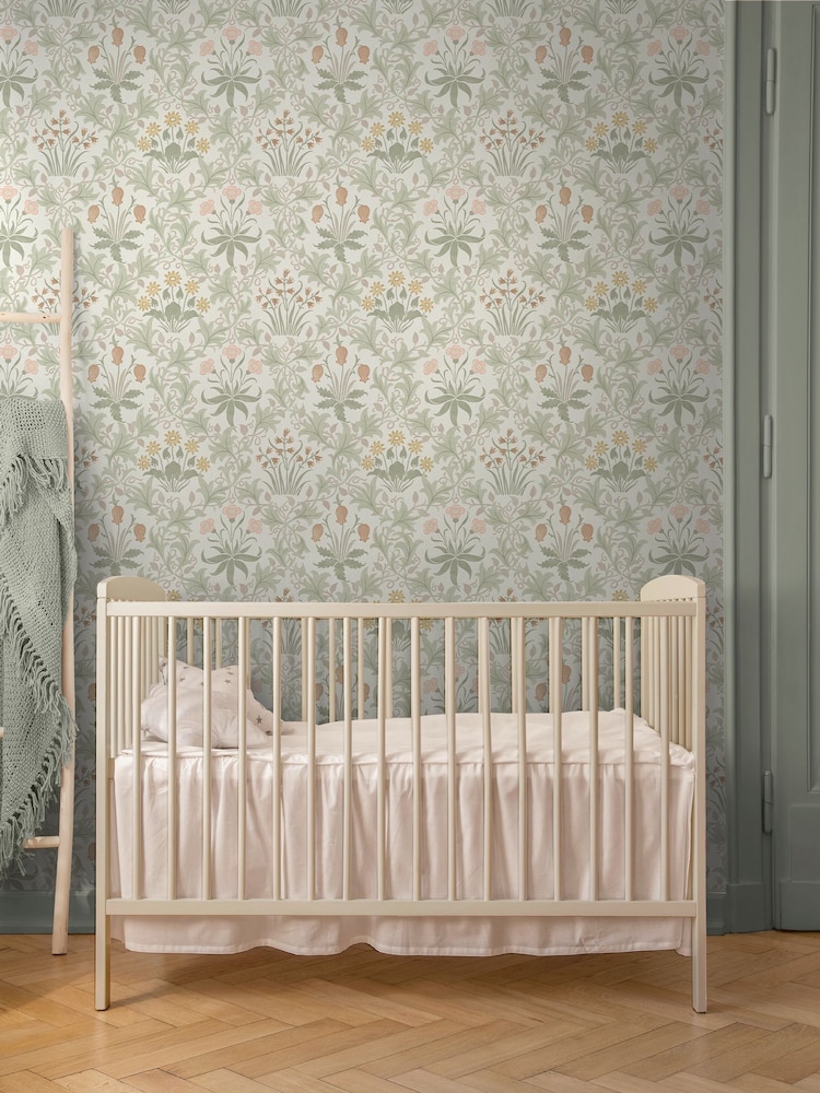 William Morris At Home Spring Peony and Sage Celandine 10M Wallpaper - Image 1 of 5