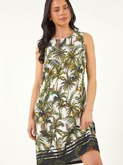 Roman Black Petite Sleeveless Shift Dress - Image 1 of 5