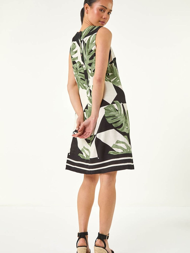 Roman Green Petite Sleeveless Shift Dress - Image 2 of 5