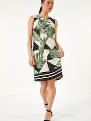 Roman Green Petite Sleeveless Shift Dress - Image 3 of 5